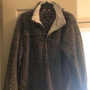 True Grit shearling pull over